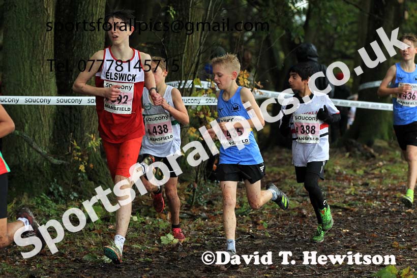 Boys Under-13s 2023 National Cross Country Relays, Berry Hill Park, Mansfield.  Photo: David T. Hewitson/Sports for All Pics
